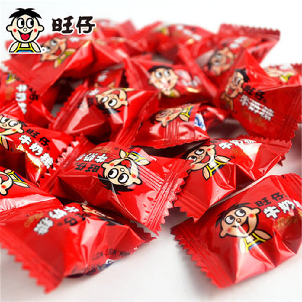 HelloYoung Fresh Milk Balls Chinese Snacks Milk Tastes Crispy Stuffed Soft Candy 500-1000g