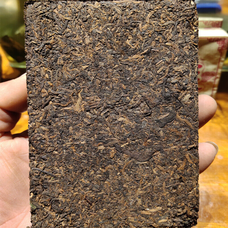 HelloYoung Chinese Old Pu-erh Tea Brick Ripe Puer Menghai Shu Tea sticky rice Taste Puerh