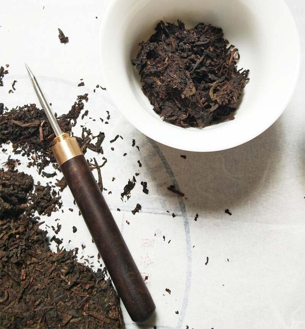 HelloYoung TeaWuzhou Liu Pao Tea Black Tea Aged Dark Tea Liubao Tea Cake Liu Bao HEI CHA 480g