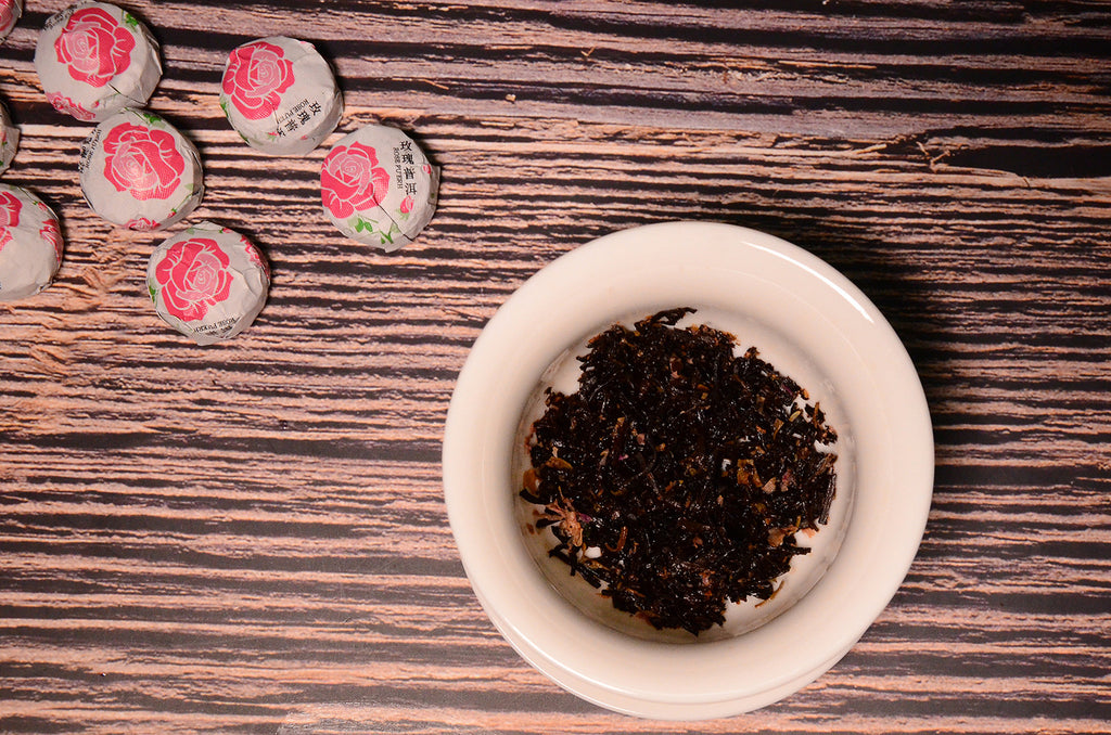Yunnan Puer Tuo Red Rose Flower Flavor Mini Tuo Cha Ripe Pu'er Tea 500g