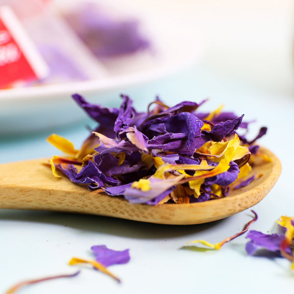 HelloYoung FullChea 20-25 pcs Egyptian Blue Lotus Flower Tea Bags Premium Lotus Herba Tea