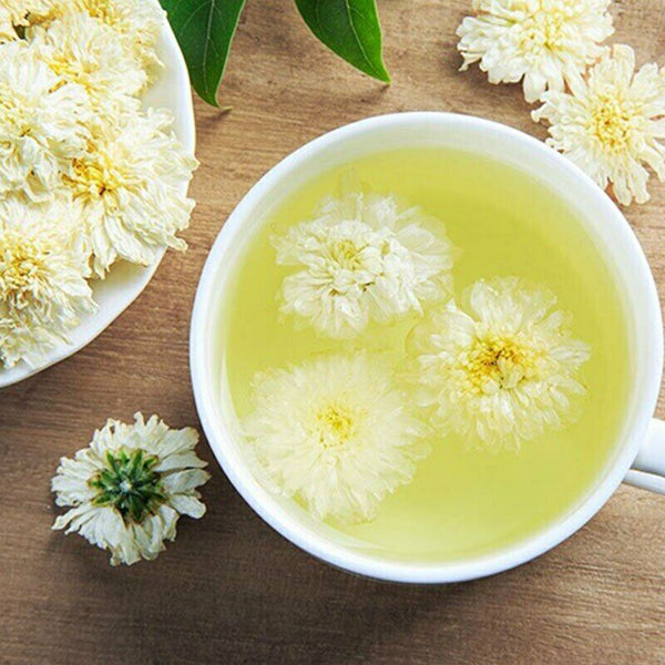 HelloYoung Organic Premium Huang Shan Tribute White Chrysanthemum Tea Dried Flower Tea 250g