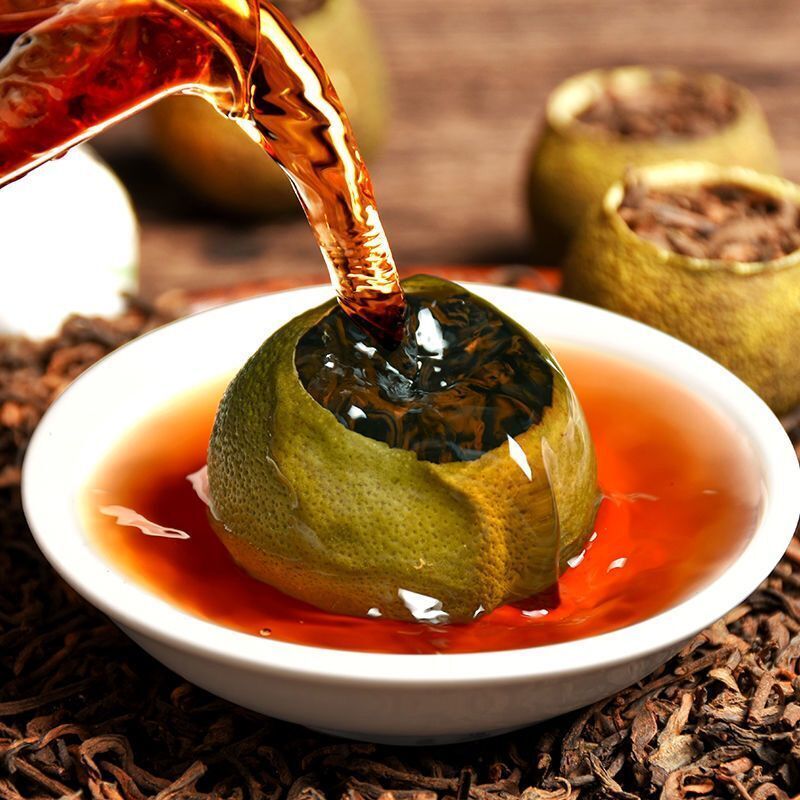 HelloYoung Premium Xinhui Green Orange Peel Chenpi Citrus Puer Pu'er Puerh Ripe Tea 250g