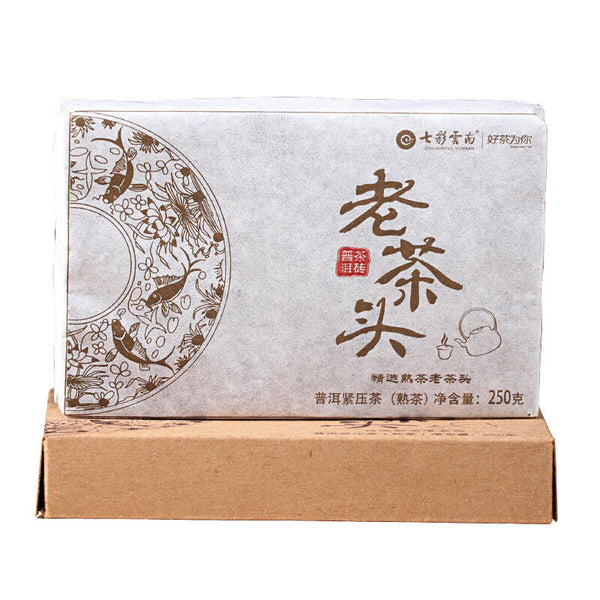TemuTea 250g Pu'er Tea Brick,  Yunnan Menghai  Puer Tea