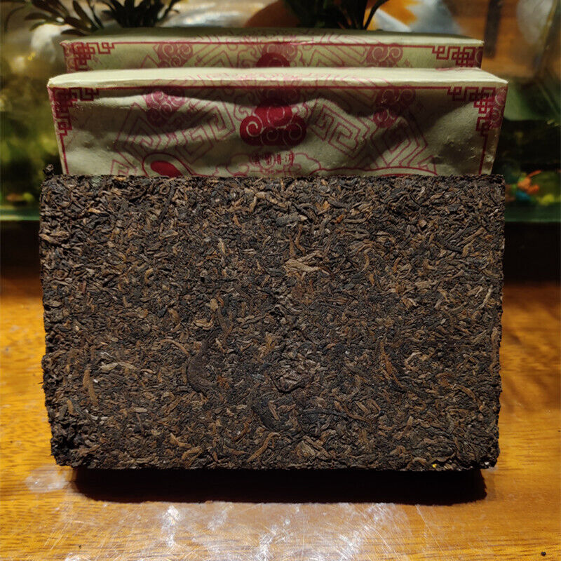 HelloYoung Chinese Old Pu-erh Tea Brick Ripe Puer Menghai Shu Tea sticky rice Taste Puerh