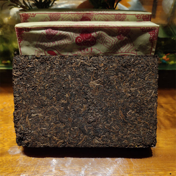 HelloYoung Chinese Old Pu-erh Tea Brick Ripe Puer Menghai Shu Tea sticky rice Taste Puerh
