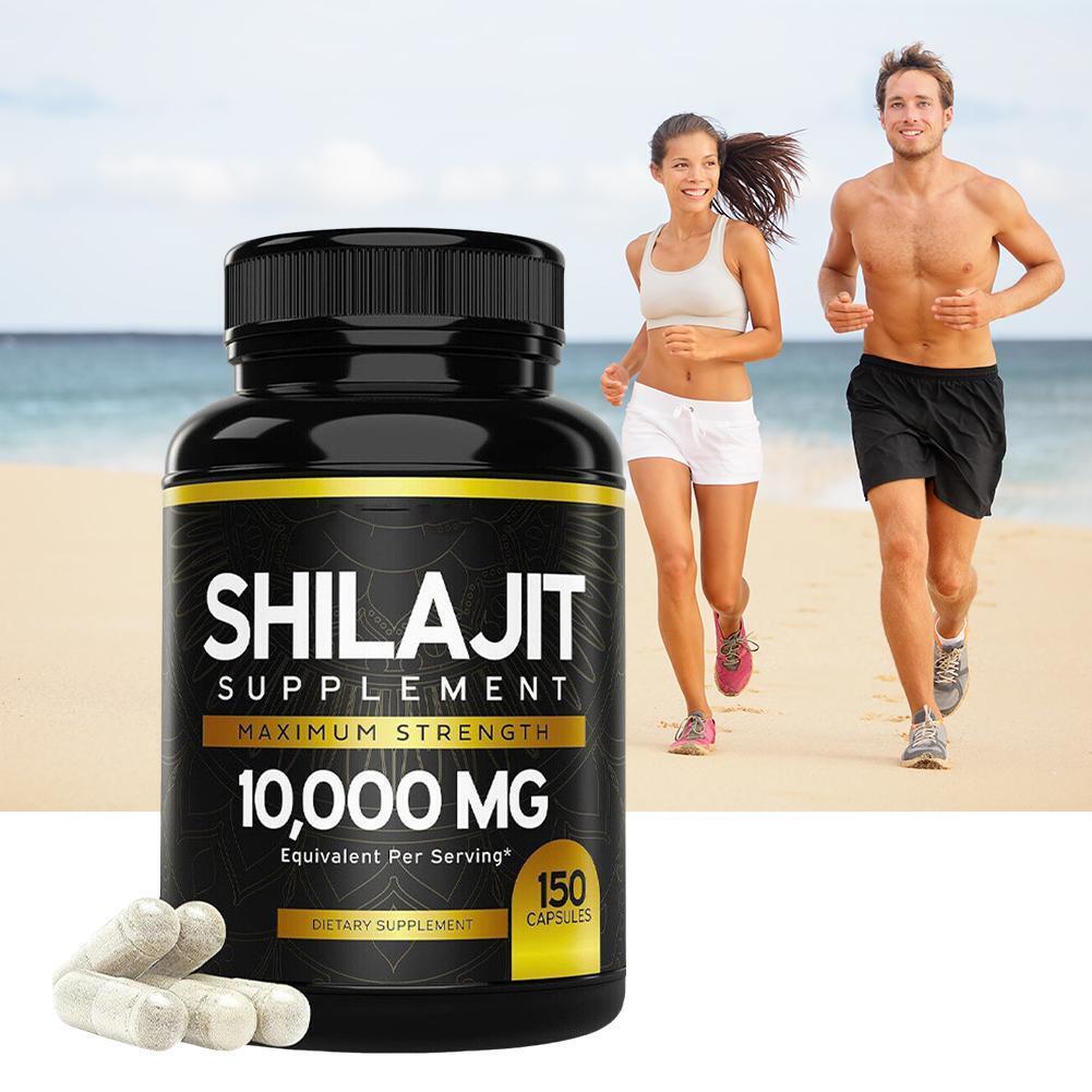 Pure Shilajit 10000mg 150 Caps Asphaltum Naturally Occurring Fulvic Acid Non-GMO Secondary image