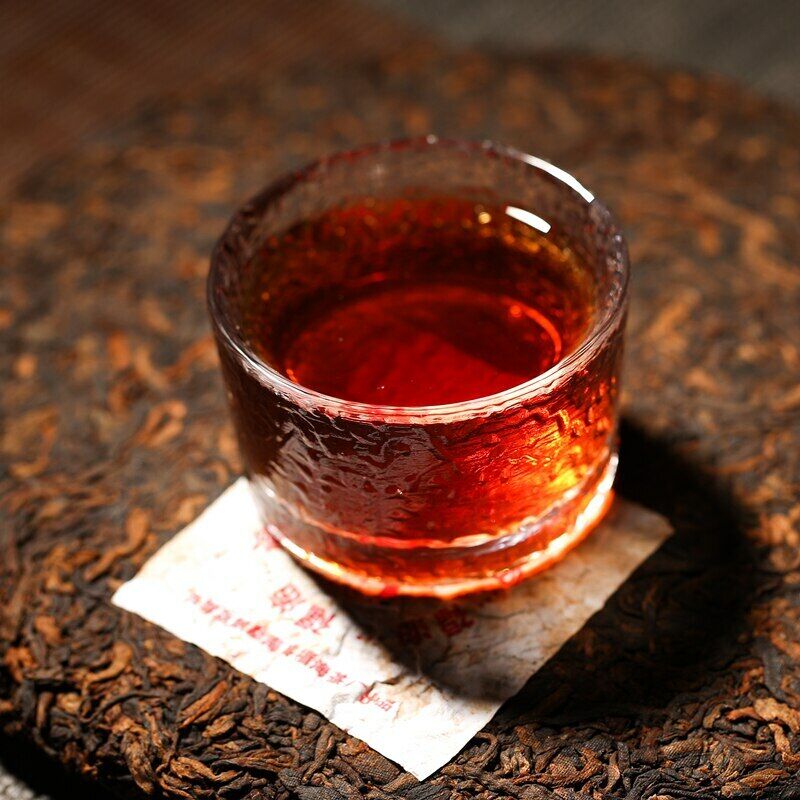 HelloYoung Menghai Qizi Cake Shu Puer Tea Fuhai 7576 Ripe Puer Tea 357g