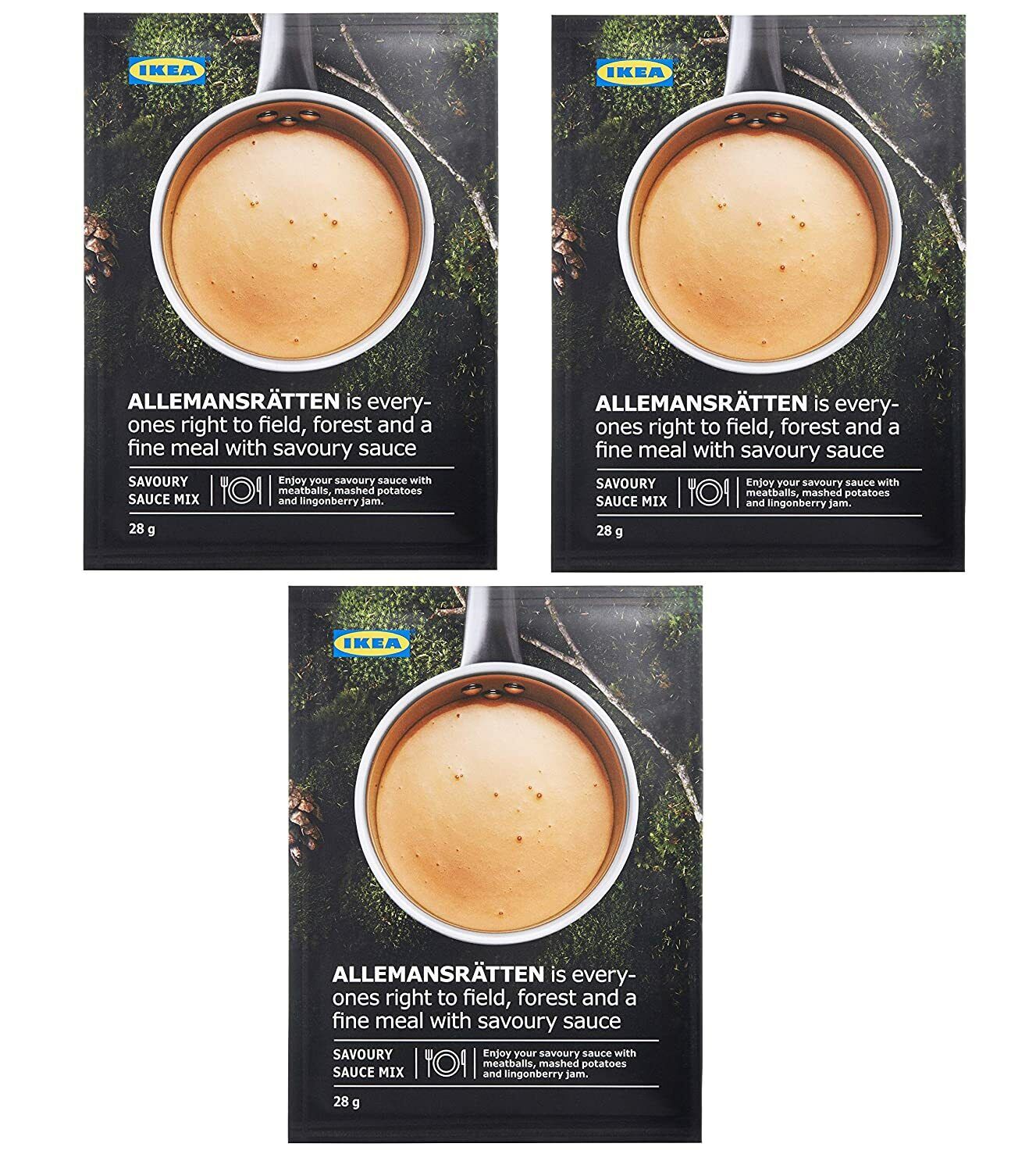 3 X allemansratten frosting Sauce Gravy mix for Swedish meatballs Free shipping Main image