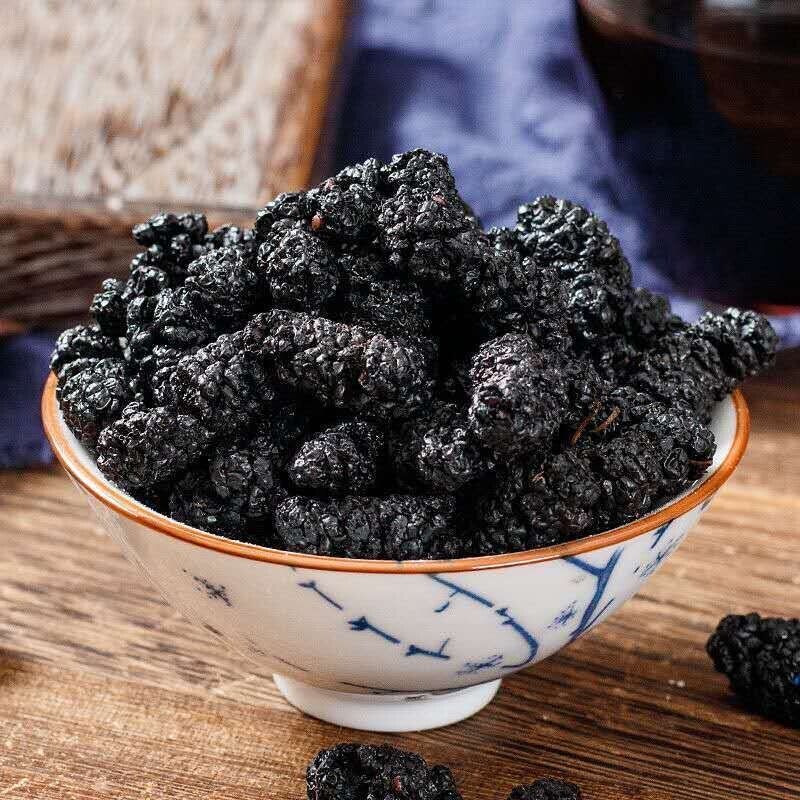 HelloYoung 100g~500g Dried Mulberry Fruit Snacks Chinese Snack Succade Sangshen 桑葚干