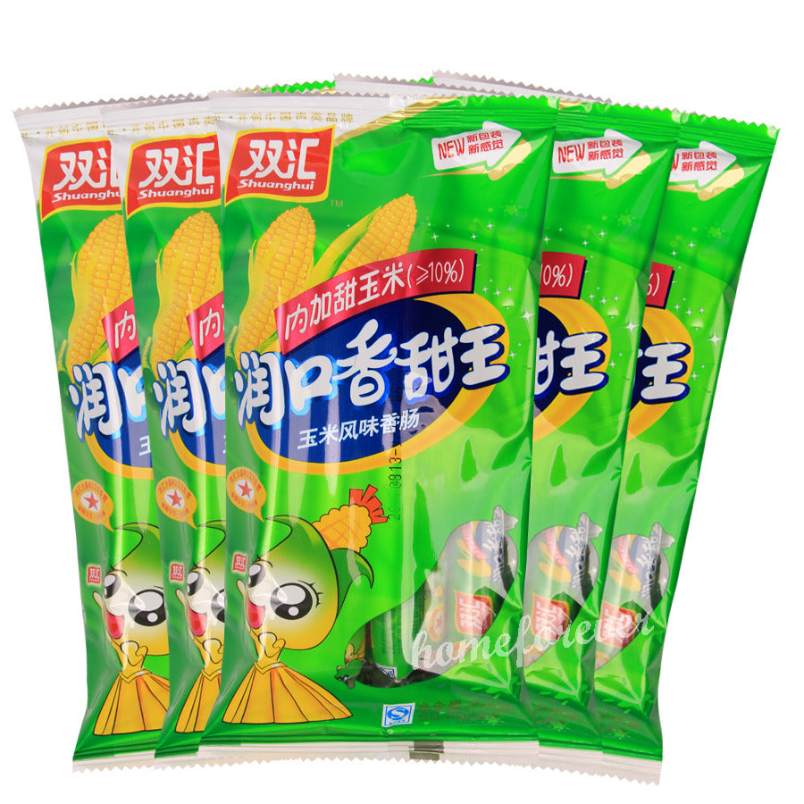 5 Bags x 240g Shuanghui Corn Ham Sausage Chinese Food 中国双汇玉米风味香肠火腿肠中国特产5袋装 Main image