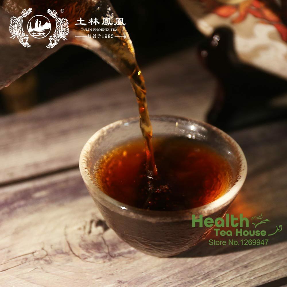 HelloYoung 2018 TuLin Phoenix Ripe Puer Tea "China Feng Huang" Shu Puerh Tea 357g