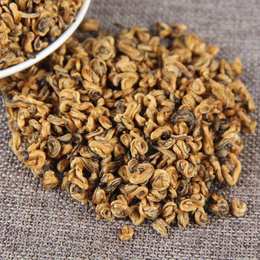 HelloYoung Yunnan Fengqing DianHong Huang Jin Luo Loose Leaf Golden Dianhong Balck Tea Secondary image
