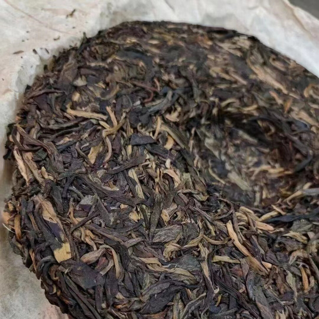 Yunnan Aged Raw Pu-erh Tea Cake 2002 Jing Chang Hao Old Raw Puerh Cake Tea357g