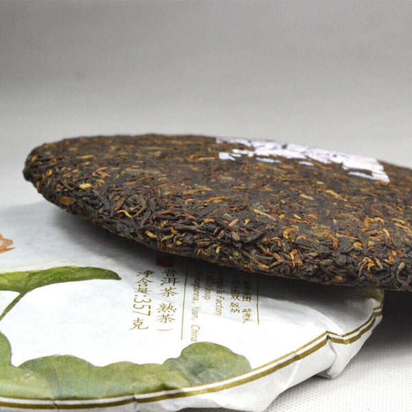 HelloYoung Menghai Dayi Pu'er Tea Lianyun TAETEA Pu-erh Puer Cooked Tea 357g Ripe