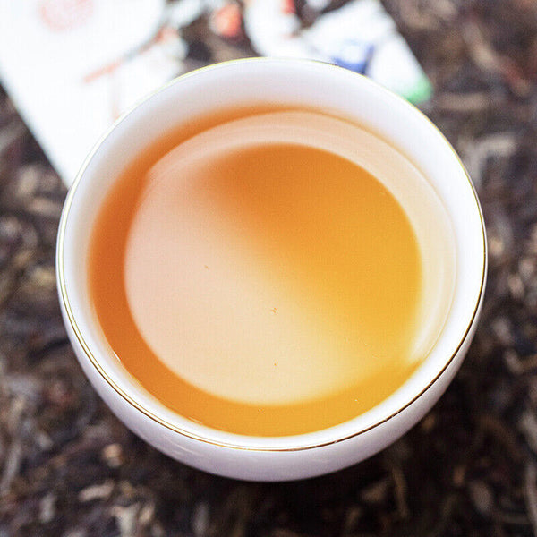 HelloYoung Xinghai 7533 Green Cake Raw Puerh Tea 357g Menghai Qi Zi Bing Puer Pu'er