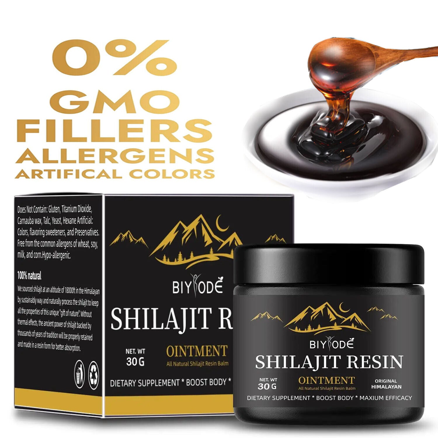 Himalayan Pure 100% Shilajit, Soft Resin, Organic, Extremely Potent, Fulvic Acid
