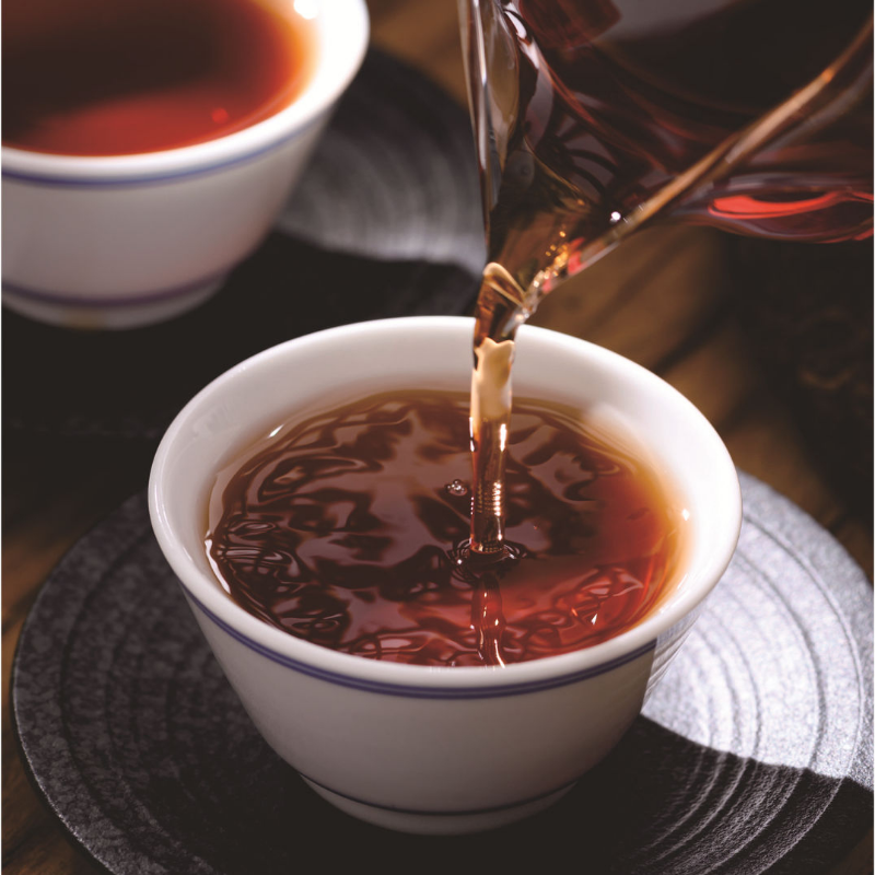 Banzhang Wuzhai Pu'er Tea Cooked Pu-erh Tea Cake 357g Palace Black Tea Benefits