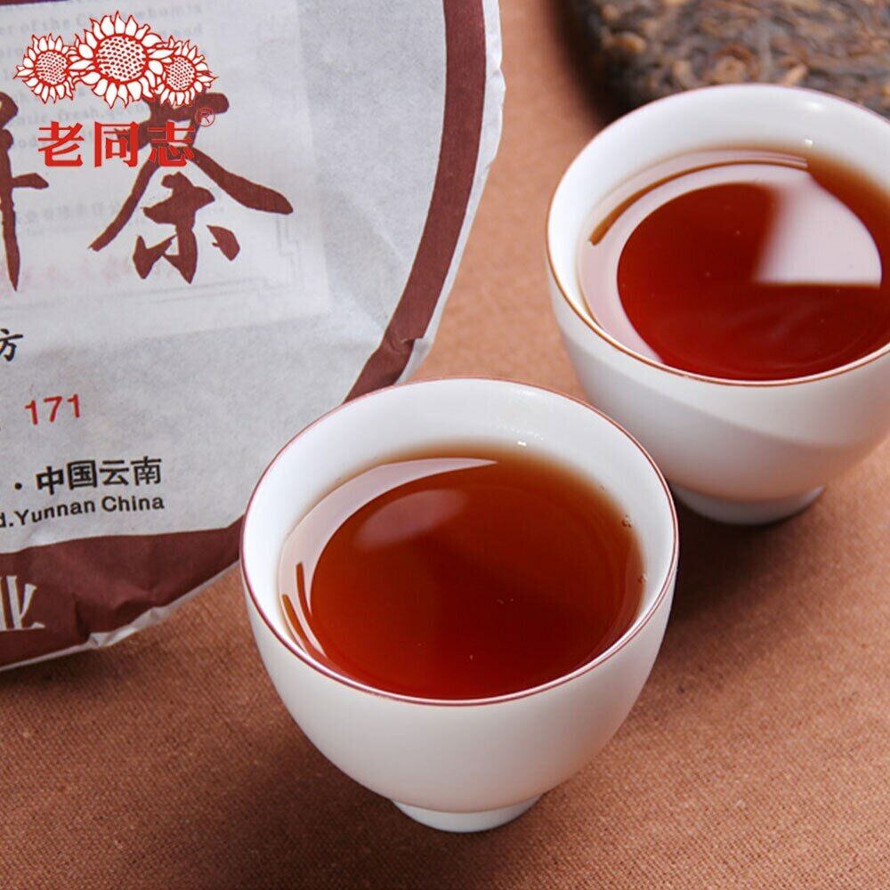 HelloYoung Anning Haiwan Ripe Shu Pu Erh Chun Xiang Bing Cha Batch 171 Pu Erh Cha 357g