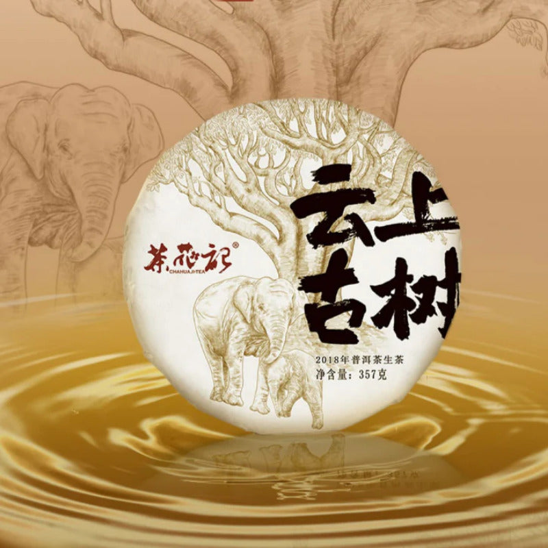 357g Ancient Tree Puerh Tea Cake Yun Shang Gushu Pu-erh Raw Tea Yunnan Pu'er Tea Main image
