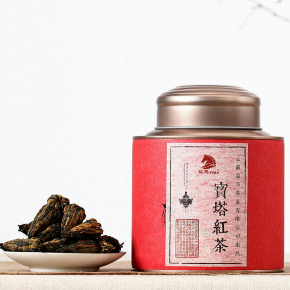HelloYoung Original Dianhong Black Tea Chinese Yunnan Tea 中国茶叶红茶 手工滇红茶 云南凤庆滇红茶 宝塔红茶250g/罐 Secondary image
