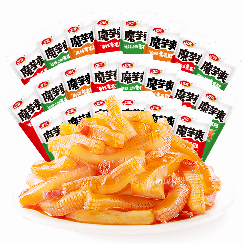 Mixed Flavors Weilong Moyushuang 500g Chinese Spicy Snacks Food 中国小吃卫龙魔芋爽素毛肚混合口味 Secondary image