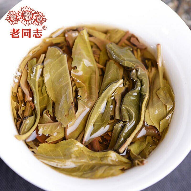 HelloYoung Haiwan Zhang Jia San Dui Raw Puer Tea Bulang Mountain Sheng Puerh 500g