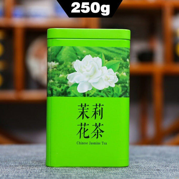 HelloYoung 250g Jasmine Dragon Pearl Natural Fresh Green Tea Jasmine Pearls Metal Can