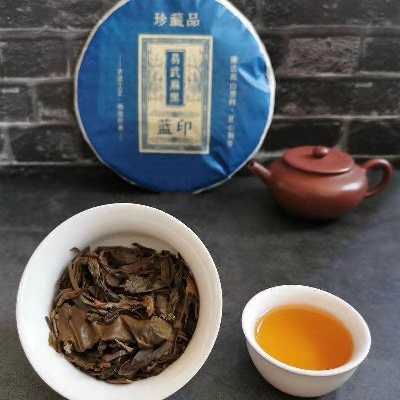 Yunnan Puerh Tea 2022 Year Menghai Yiwu Raw Pu-erh Tea Cake Pu'er Sheng Tea 357g Secondary image