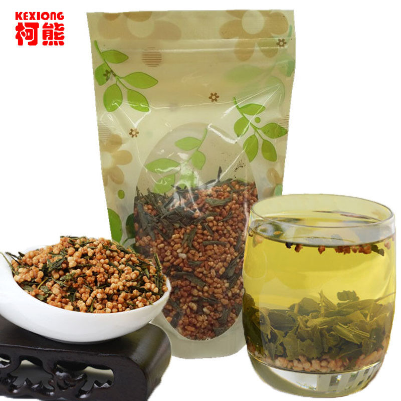 HelloYoung Premium Brown Rice Green Tea Genmaicha Sencha with The Rice High Quality 100g