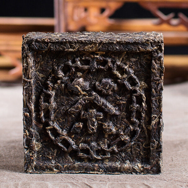 HelloYoung CNNP Zhongcha Fulu Shouxi Yunnan Pu'er Puer puerh Tea Raw Square Brick 100g