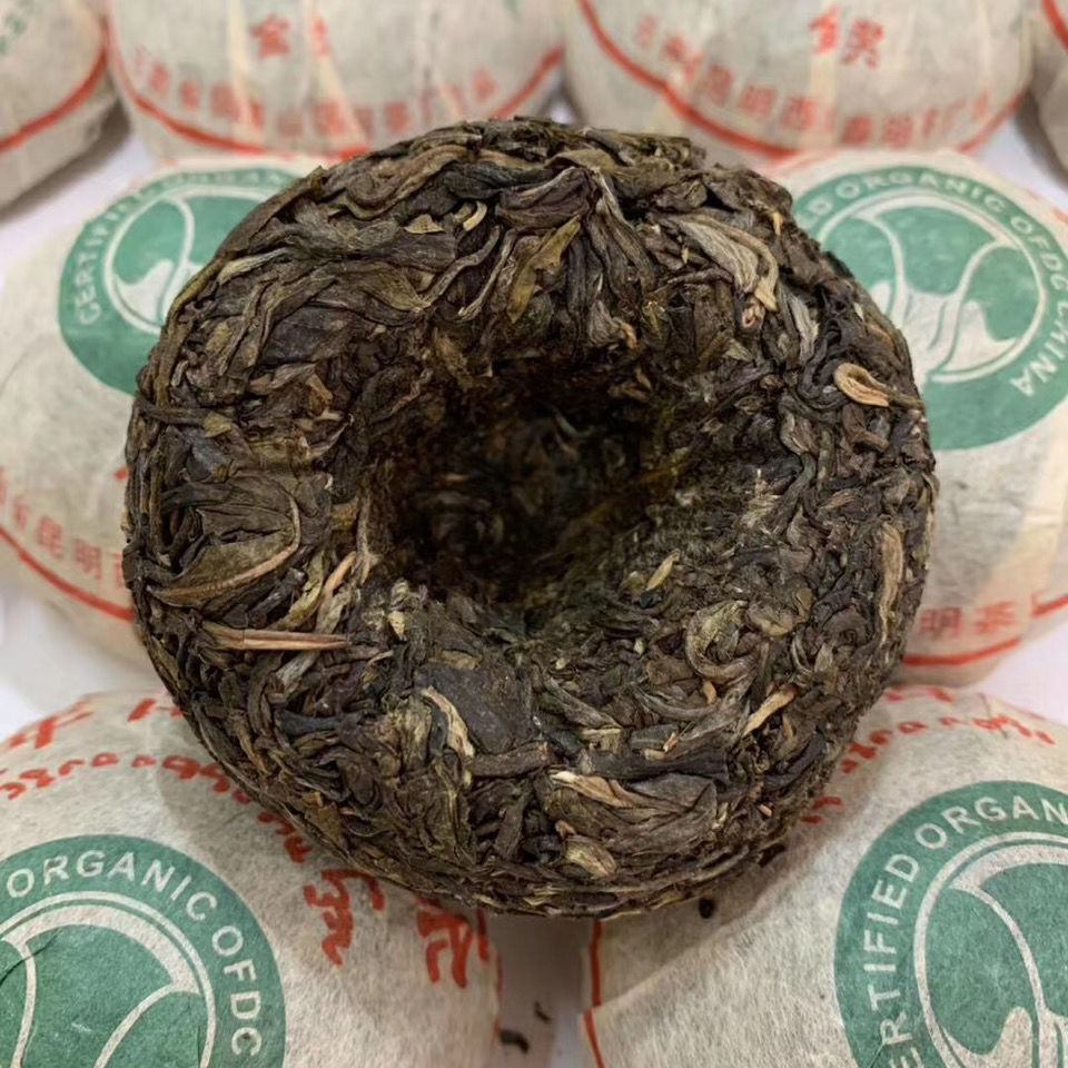 HelloYoung Gold Award Organic Millennium Tree Tuo Pu-erh Tea Raw Ban Zhang Puer 100g