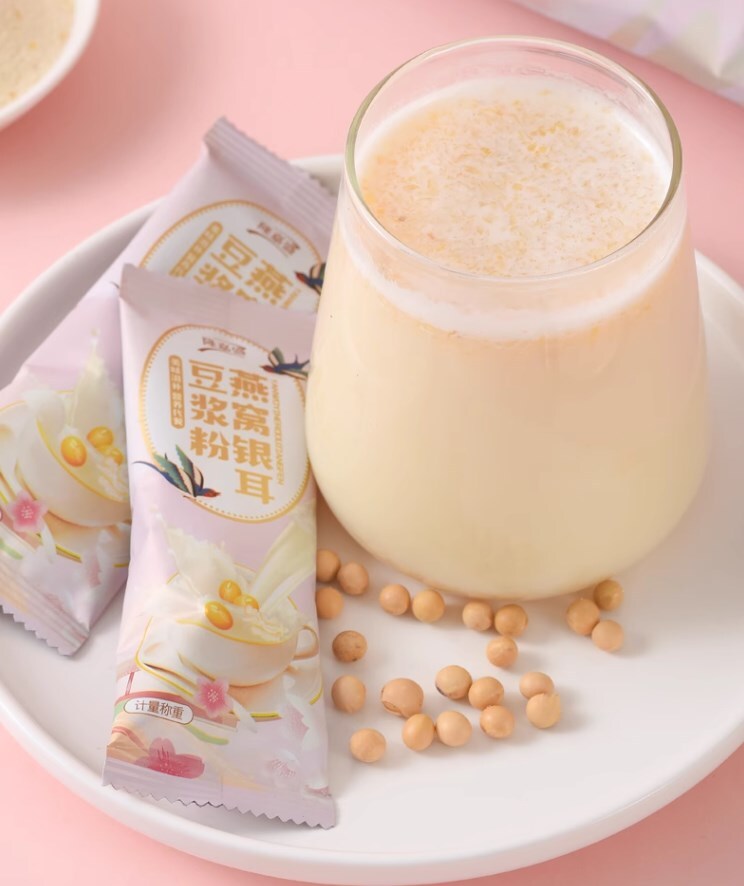 Long Jiasheng Bird's nest and tremella soybean milk powder 燕窝银耳豆浆粉200G