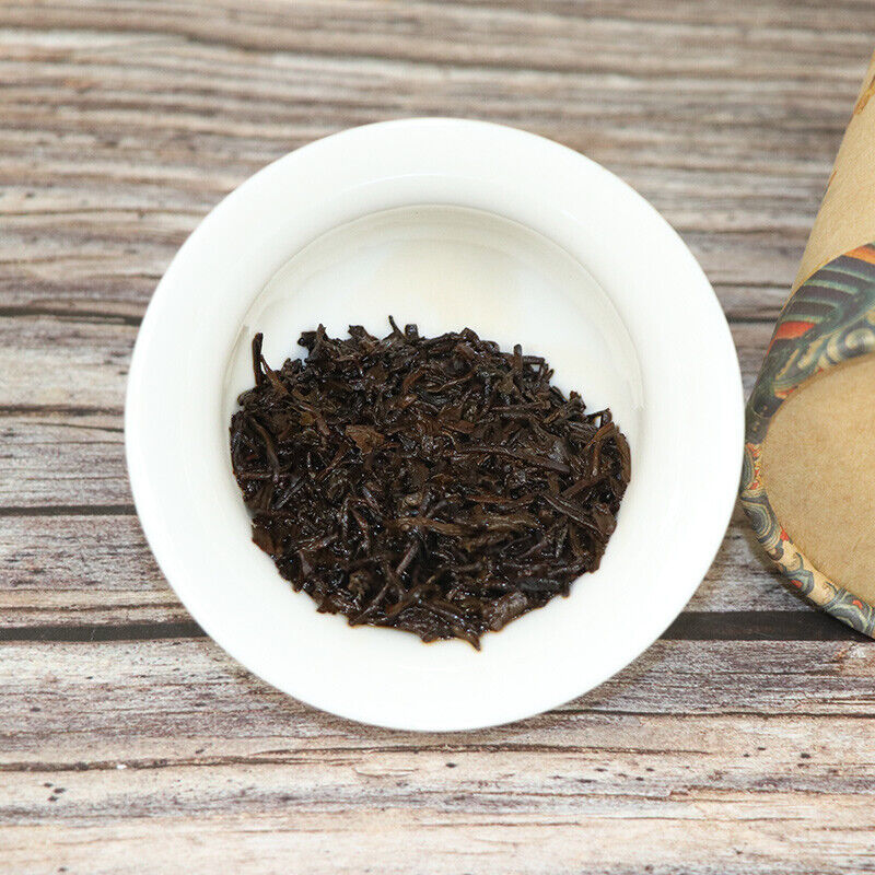 HelloYoung China Tea Ripe Puer Gongting Palace Pu'er Cooked Tea Loose Tea 150g Tin
