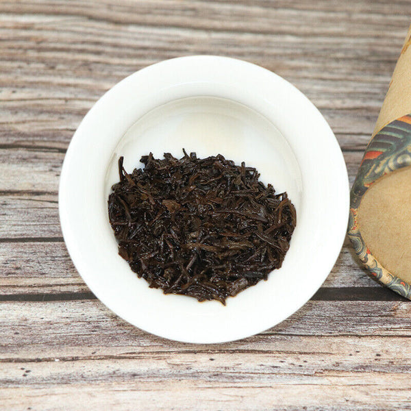 HelloYoung China Tea Ripe Puer Gongting Palace Pu'er Cooked Tea Loose Tea 150g Tin