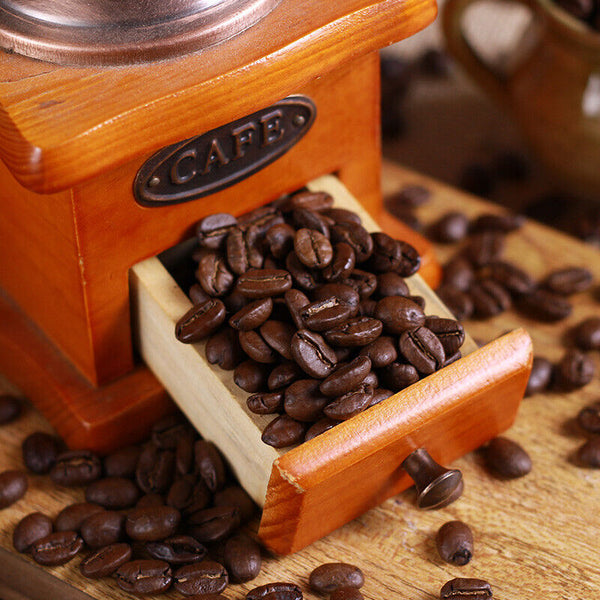HelloYoung Roasted Arabica Coffee Beans Baking Charcoal Medium Deep Roast Coffee Beans 500g