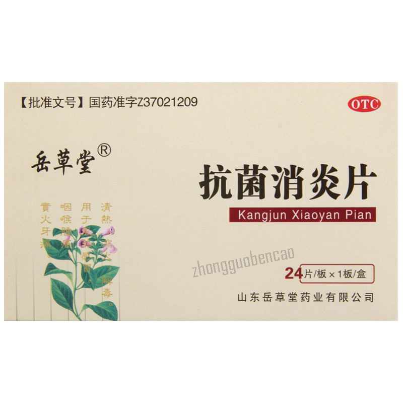 岳草堂抗菌消炎片 Yuecaotang Kangjun Xiaoyan Pian