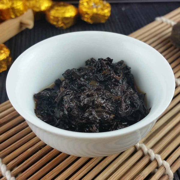 HelloYoung /Mini Puer Ripe Tuocha Gold Tin Foil Packing Shu Pu'er Tea Gift 75g