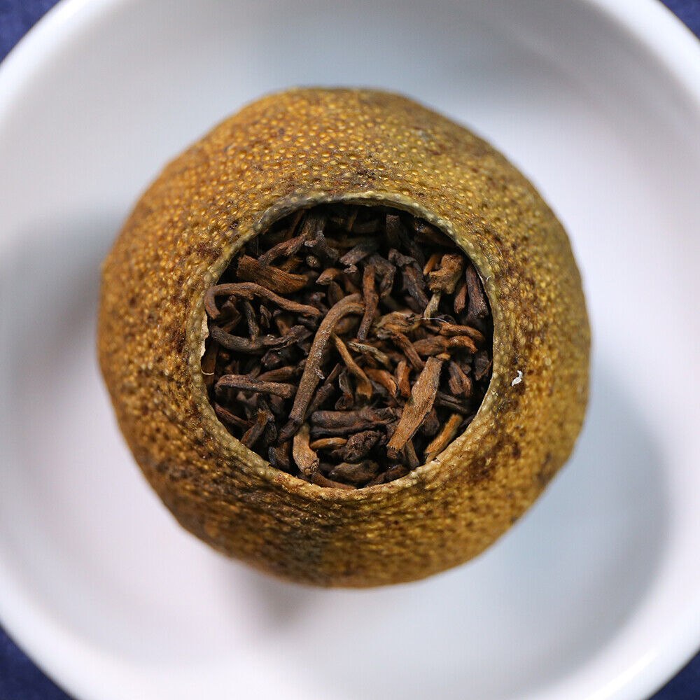 HelloYoung Guangdong Xinhui Mandarine Yunnan Pu'er Ripe Tea Mandarine Shu Pu-erh Tea