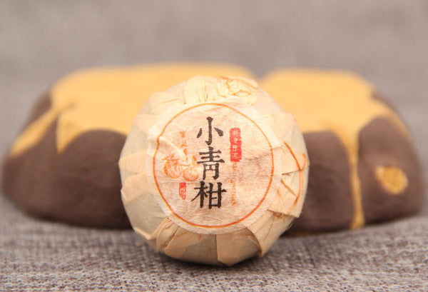 HelloYoungTea XinHui "Chen Pi" Tangerine Peel Orange Shu Pu-erh Ripe Puer Tea 100g