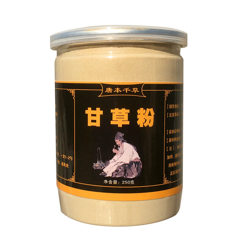 HelloYoung Licorice Root Powder Chinese Traditional Medicine Tea Natural Organic Herbal Tea