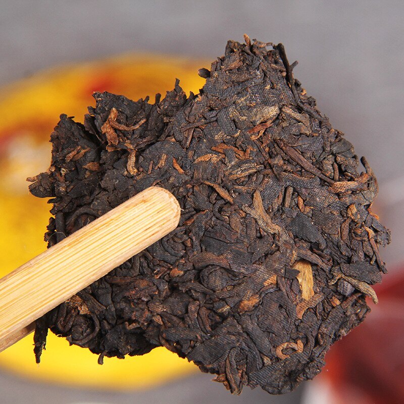 TemuTea 357g Golden Bud Ripe Puerh Tea Menghai Scent of Time Ripe Puer Tea