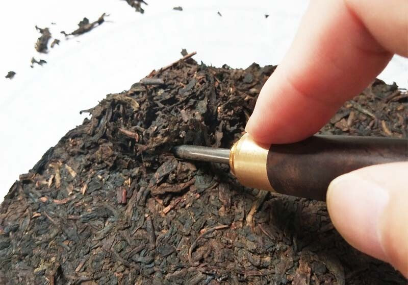 HelloYoung TeaWuzhou Liu Pao Tea Black Tea Aged Dark Tea Liubao Tea Cake Liu Bao HEI CHA 480g