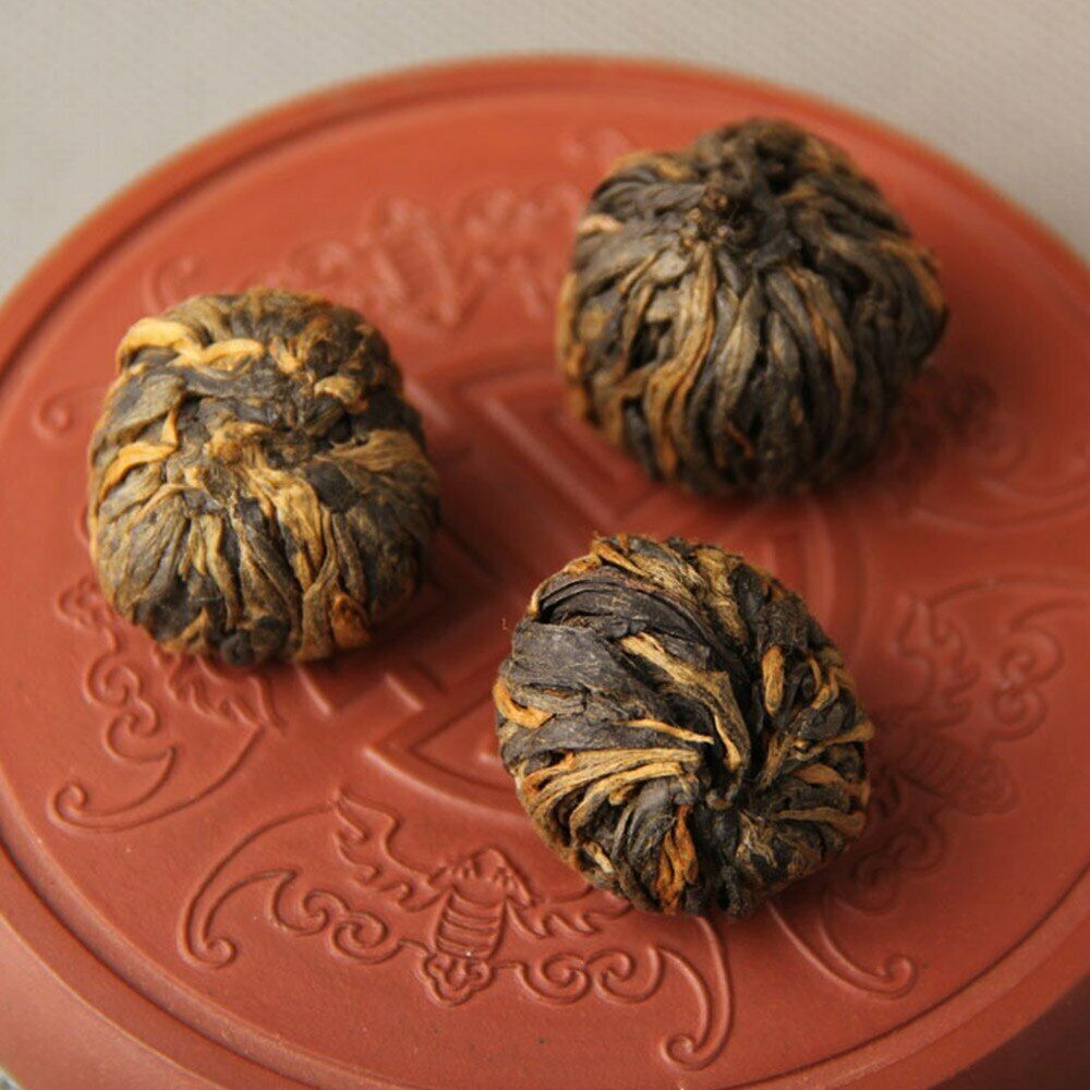 HelloYoung TeaYunnan Black Tea Fengqing Dianhong Handmade Dragon Bal Golden Ball Tea 100g Secondary image
