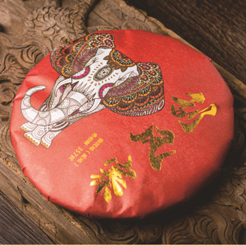 Guafengzhai Pu'er Cooked Tea Cake 357g Yunnan Ripe Puerh Tea Pu-erh Black Tea Secondary image