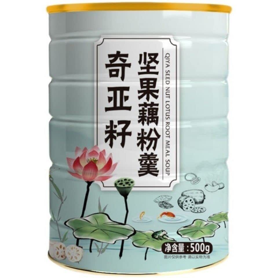 HelloYoung Sweet Scented Chia Seed Nut Lotus Root Starch Soup, Meal Substitute Powder 500g Secondary image