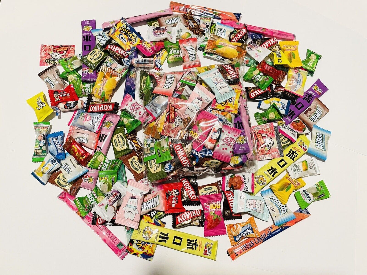 100 Stück Süßigkeiten Asiatischer Snack Japan China Korea Vielfalt Tester Probe