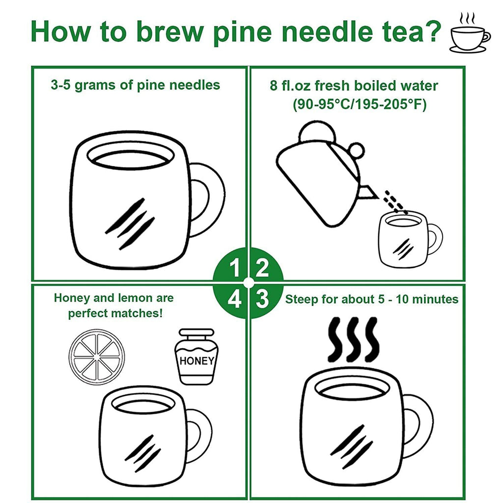 HelloYoung FullChea Dried Pine Needle Tea 200g Premium Red Pine Needles Herbal Tea
