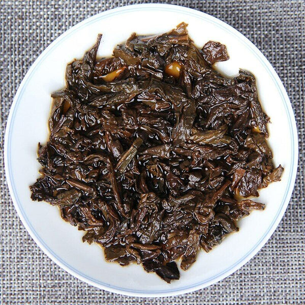 HelloYoung Island Old Tree Shu Puer Tea Arbor Fragrant Tea Brick 500g Ripe Puerh