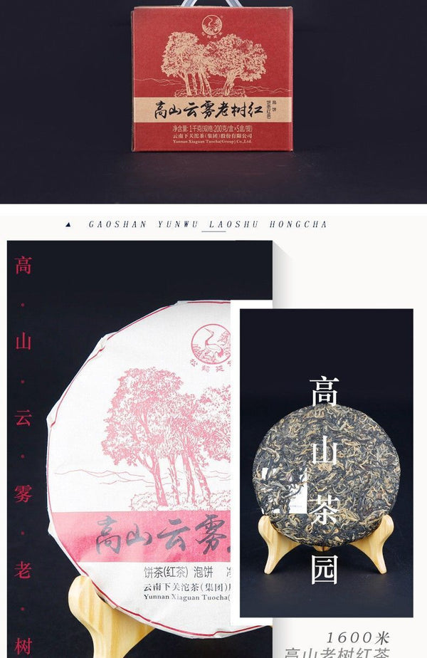 HelloYoung TeaXiaguan Yunnan Kung Fu Dian Hong Red Tea Old Tree Black Tea Dianhong 200g